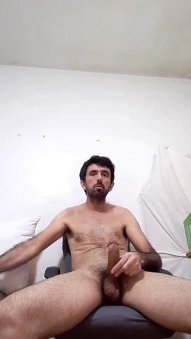 Giant 25cm cock in a white and transparent blouse and red lace underwear porn video